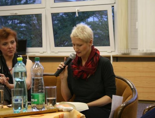 Sylva Lauerova - poetry reading, Hodonin, Czech Republic.