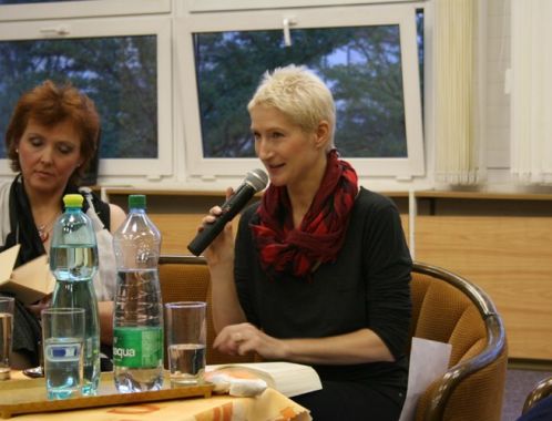 Sylva Lauerova - poetry reading, Hodonin, Czech Republic.