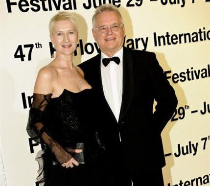 Sylva Lauerová with her husband Klaus; International Film Festival Karlovy Vary 2012