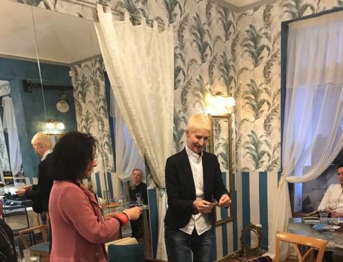 Sylva Lauerová in the Prague Showroom TS Studio